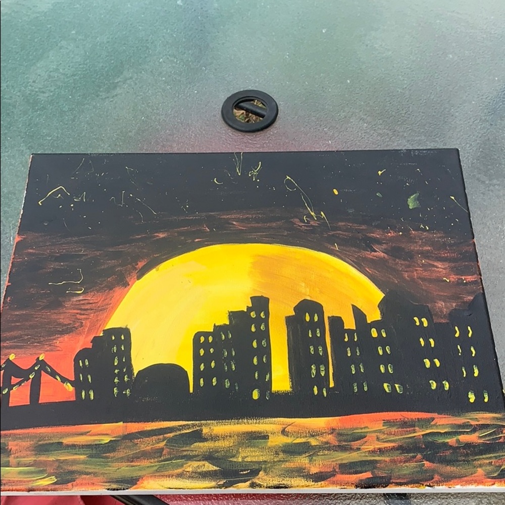 New York Skyline painting